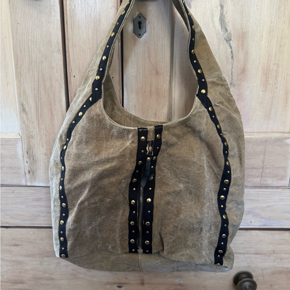 Stylish Tan and Black Women's Bag